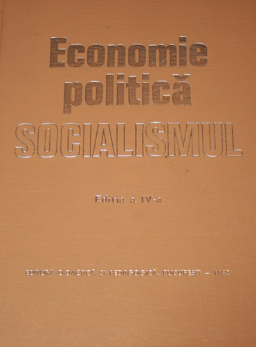 Economie politica - Socialismul - Academia R.S. România