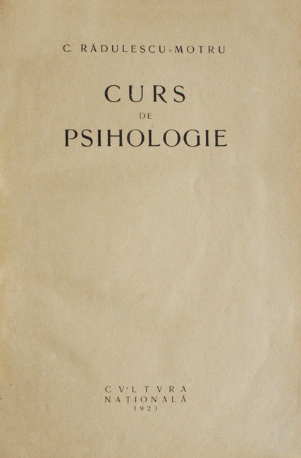 Curs de psihologie (editia princeps