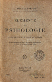 Elemente de psihologie (1930) - C. Radulescu-Motru