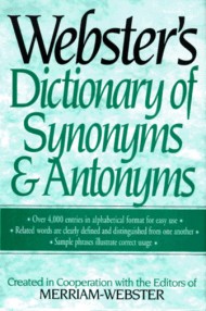 Webster's Dictionary of Synonyms and Antonyms