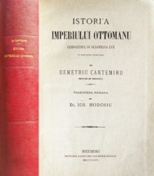 Istoria imperiului otoman (editia princeps, 1876), de Dimitrie Cantemir