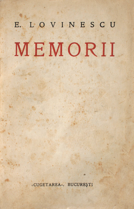 Memorii (editia princeps