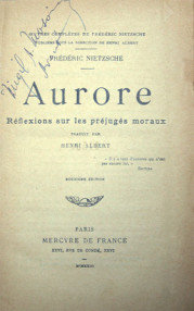 Aurore - Frédéric Nietzsche