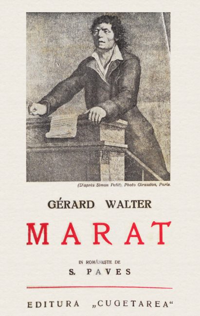 Marat (editia princeps) - Gerard Walter