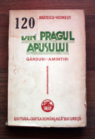 Din Pragul Apusului (editia princeps