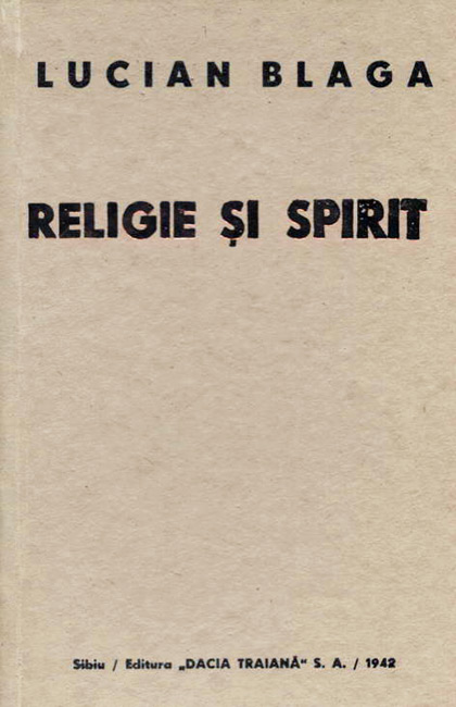 Religie si spirit - Lucian Blaga