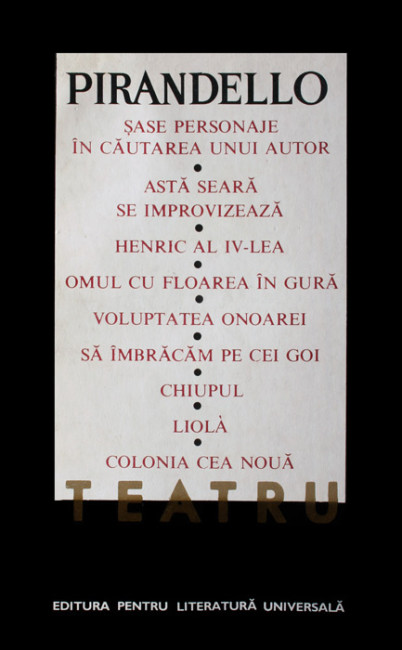 Teatru - Luigi Pirandello