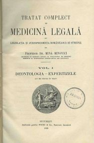 Mina Minovici - Tratat complect de medicina legala