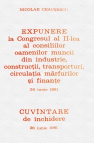 Expunere la Congresul al II-lea al consiliilor... - Nicolae Ceausescu