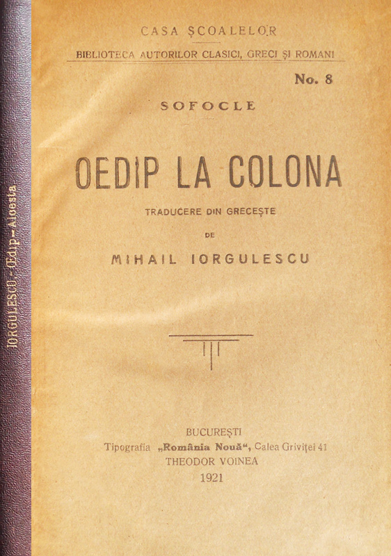 Oedip la Colona (trad. Mihail Iorgulescu