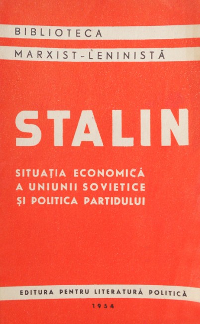 Situatia economica a Uniunii Sovietice si politica partidului - I.V. Stalin