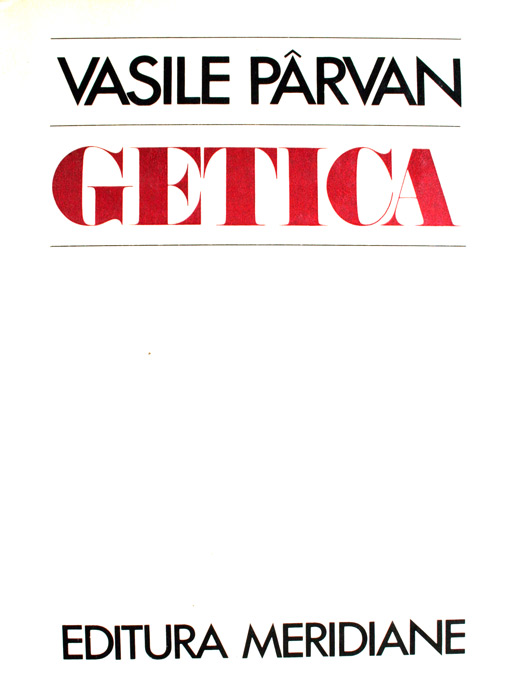 Getica - Vasile Parvan